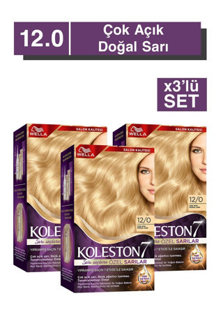 Wella Koleston Supreme Kit 12/0 Çok Açık Doğal Sarı *18 x3'lü Set