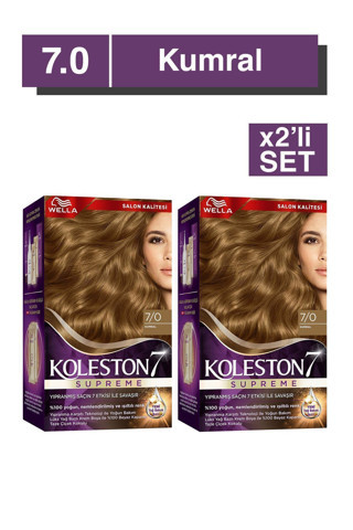 Wella Koleston Supreme Saç Boyası 7/0 Kumral x2'li