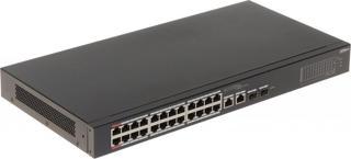 Dahua CS4226-24ET-375 24 Port 375W Poe 10/100 2x Rj45 2xSfp Gigabit Uplink Cloud Yönetilebilir PoE Switch