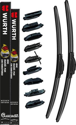 Würth Muz Silecek Takımı Skoda Fabia 1999-2006 ile uyumlu