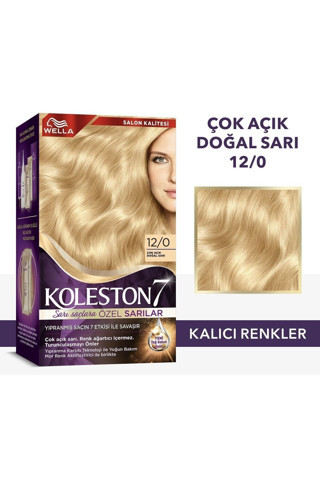Wella Koleston Supreme Kit 12/0 Çok Açık Doğal Sarı *18