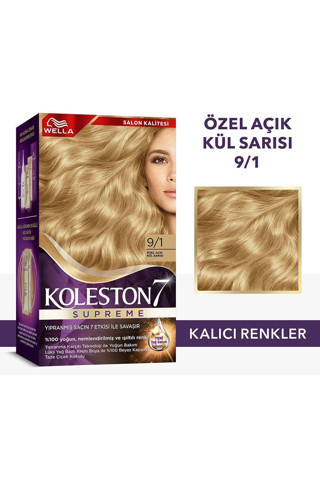 Wella Koleston Supreme Saç Boyası 9/1 Özel Açık Kül Sarısı