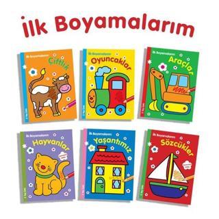 İlk Boyamalarım Seti - 6 Kitap Takım - Parıltı Yayınları
