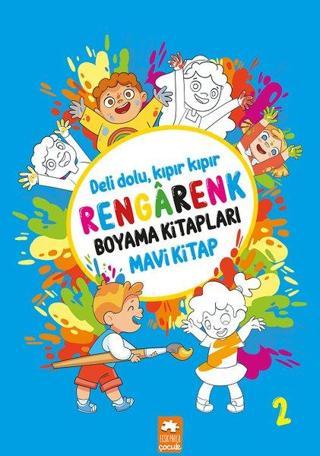 Rengarenk Boyama Kitapları - Mavi Kitap - Kolektif  - Eksik Parça Yayınevi