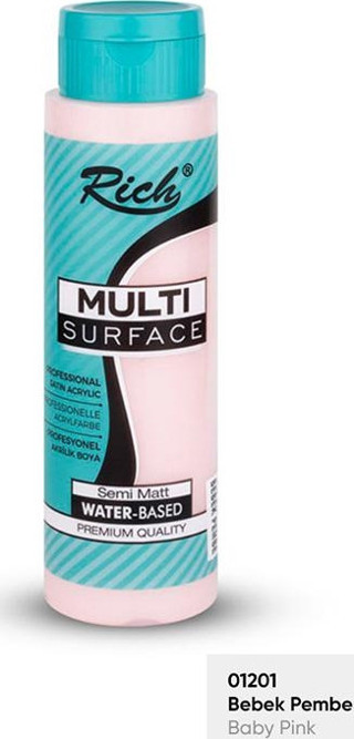 Rıch Multi Akrilik Boya 01201 Bebek Pembe 500 Cc