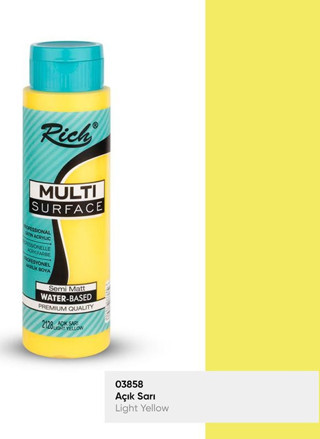 Rıch Multi Akrilik Boya 03858 Açık Sarı 500 Cc