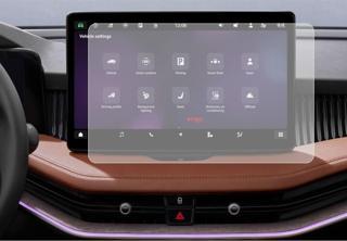 Engo Skoda Kodiaq 10 inç Mat Ekran Koruyucu Multimedya Şeffaf