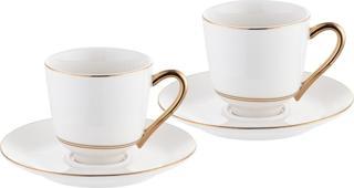 Emsan Istanbul Porselen Semin 2 Kişilik Kahve Fincan Takımı Gold