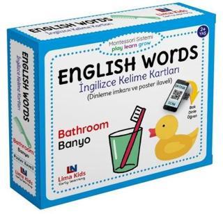 Bathroom - Banyo - English Words - İngilizce Kelime Kartları - Kolektif  - Lima Kids