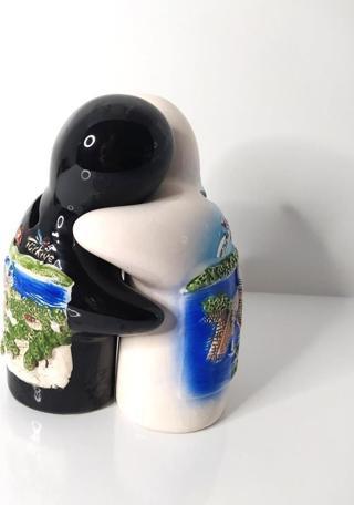 Seramik Sarılan Kumbara Para Kutusu Antalya Kemer Temalı Para Kutusu