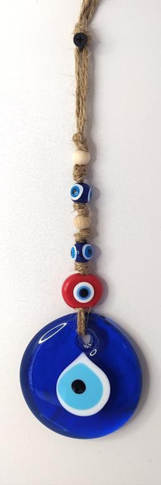 Cam Nazar Kötü Göz Kovucu Hand Made Ağaç Duvar Dekorasyonu Hasır Nazarlık Duvar Ağaç Ev Süsü