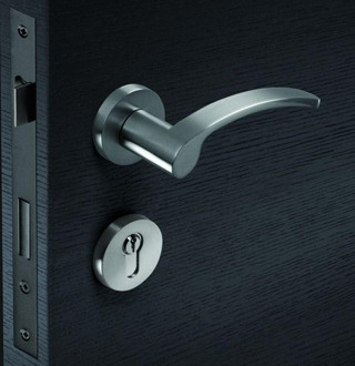 ÇEBİ 506 MIA KAPI KOLU YUVARLAK KROM ROZETLİ YALE SOL (ADET)