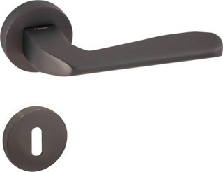 DOĞANLAR KONSEPT FALCON ANTRASİT ROZETLİ KAPI KOLU TAKIM-Oda Kol