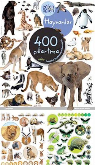 Eğlen Öğren Hayvanlar 400 Çıkartma - Kolektif  - Dstil Tasarım