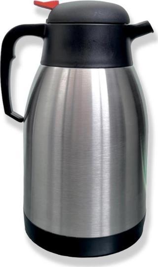 Penguen Çift Kat Çelik Tombul Sürahi Termos 2 LT (PNG-1200P)