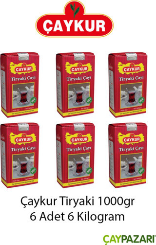 Çaykur Tiryaki 1000 Gr. 6 Adet (6 Kilogram)