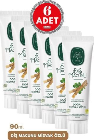 Eyüp Sabri Tuncer Doğal Misvak Özlü Diş Macunu 6 x 90 ML