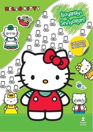 Hello Kitty Boyamayı Seviyorum! Çıkartma Hediyeli! - Kolektif  - Doğan Çocuk
