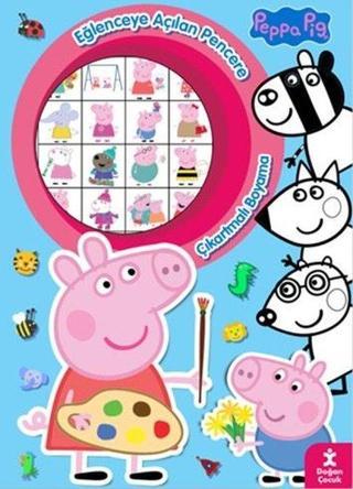 Peppa Pig-Eğlenceye Açılan Pencere - Çıkartmalı Boyama Kitabı - Doğan Çocuk