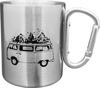 Orcamp Karabina Saplı Çelik Bardak Inox OUT-1850