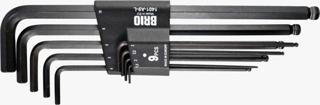 Brio (Alyan Anahtar) Allen Anahtar Seti Uzun 9 Parça Topbaşlı 1,5-10 Mm