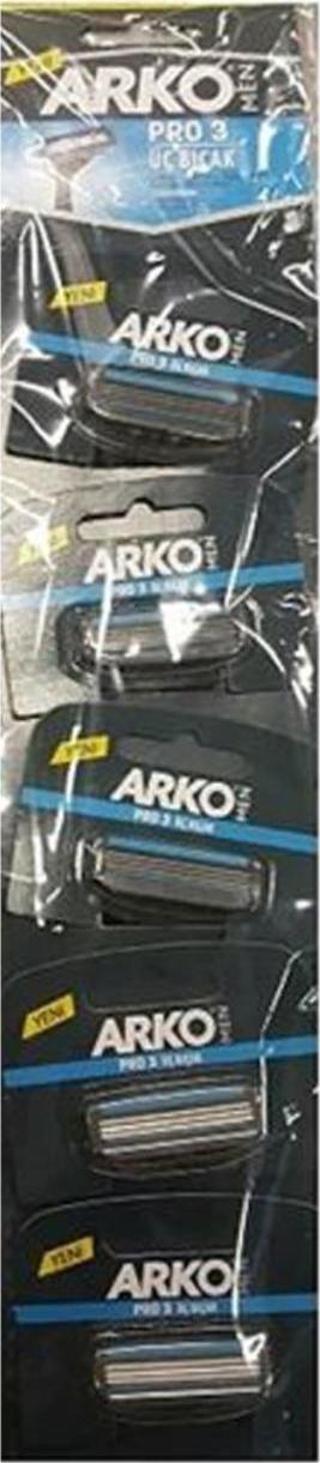 Arko Men Pro 3 Traş Bıçağı 3 Bıçak 5 li Kartela