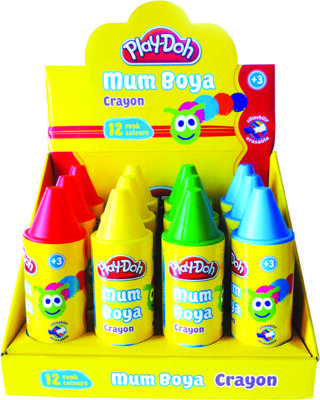 Play-Doh 12 Renk Crayon Tüp 11mm PLAY-CR006