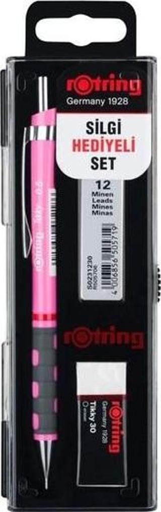 Rotring Tikky 0.5 mm Hediyeli Neon Pembe Versatil Kalem