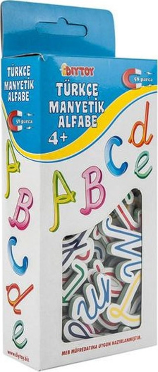 DiyToy Manyetik Türkçe Alfabe Eğitici Oyun