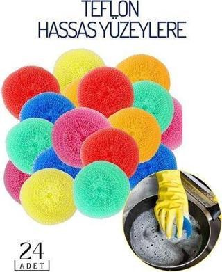 Findit Örgülü Bulaşık Pedi Teflon Yüzey Ave Design 24 lü