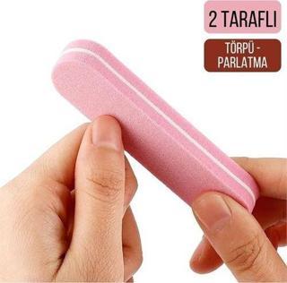 Findit Mini Tırnak Törpü ve Parlatma Blok Sünger 2 Yüzey