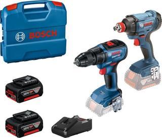 Bosch GSR 18V-50 Akülü Vidalama + GDX 180 Somun Sıkma (2x5.0Ah) Akülü Set