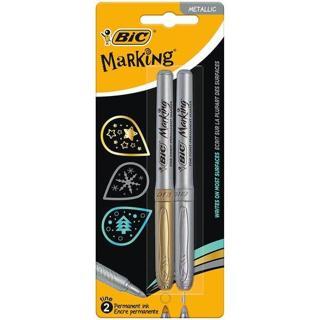Bic Marking Color Altın Gümüş 2'li Blisterli Markör Kalem