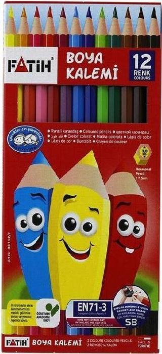 Fatih 12 Renk Kuru Boya 1/1 Tam Boy 33112
