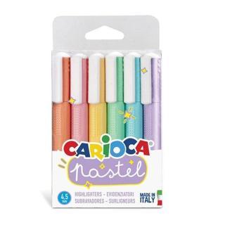 Carioca Pastel Renkler İşaretleme Kalemi 6'Lı
