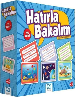 Ca Games CA5108 Hatırla Bakalım Eğitici Oyun