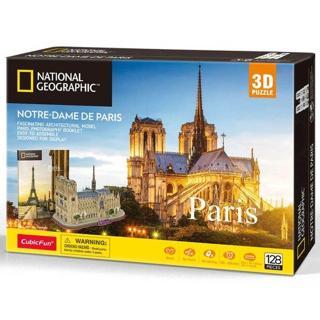 CubicFun 3D Puzzle National Geographic Serisi Notre Dame De Paris 3D Puzzle