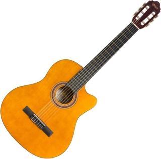 Valencia Vc104Tce Elektro Klasik Gitar Sap Çelikli 4/4 Naturel Elektro Klasik Gitar 4/4 Naturel Cut