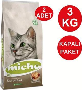 Micho Yetişkin Kedi Maması 3 kg x 2 Adet