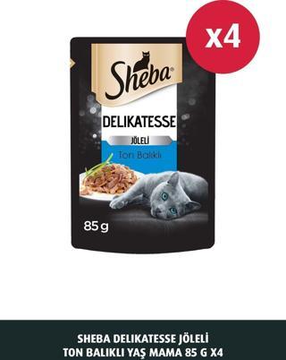 SHEBA Delikatesse Jöleli Ton Balıklı Yaş Mama 85 G 4X