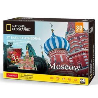 CubicFun 3D Puzzle National Geographic St. Basil's Katadrali Rusya 3D Puzzle
