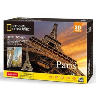 CubicFun 3D Puzzle National Geographic Eyfel Kulesi Fransa 3D Puzzle