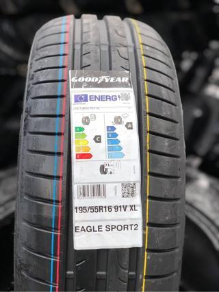 Goodyear 195/55R16 91V Eagle Sport 2 XL Oto Yaz Lastiği (Üretim Yılı: 2023)