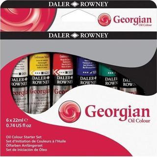 Daler Rowney Georgian Yağlı Boya 6x22ml Başlangıç Seti 111900150