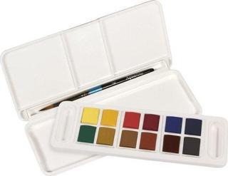 Daler Rowney Aquafine Seyahat Seti 12 Yarım Boy Plastik Kutu 131900001