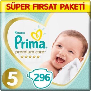 Prima Premium Care 5 Beden Bebek Bezi 74x4 296 Adet
