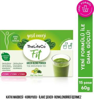 TheLifeCo Green Blend Powder 15li Kutu (4g x 15 ad)