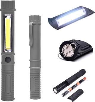 Argeus Mıknatıslı Pilli El Feneri Gri V171