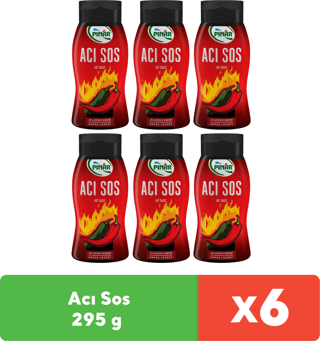 Pınar Acı Sos 295 g x 6 Adet