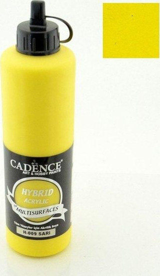 Cadence Hybrid Akrilik Multisurfaces H-009 Sarı 500Ml
